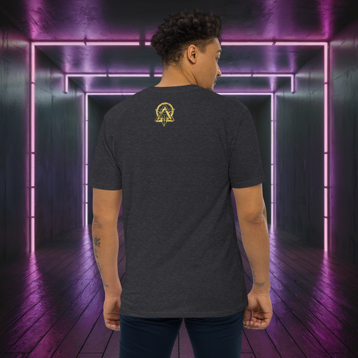 D-Kheem Heavyweight Tee Did You Care product detail image.