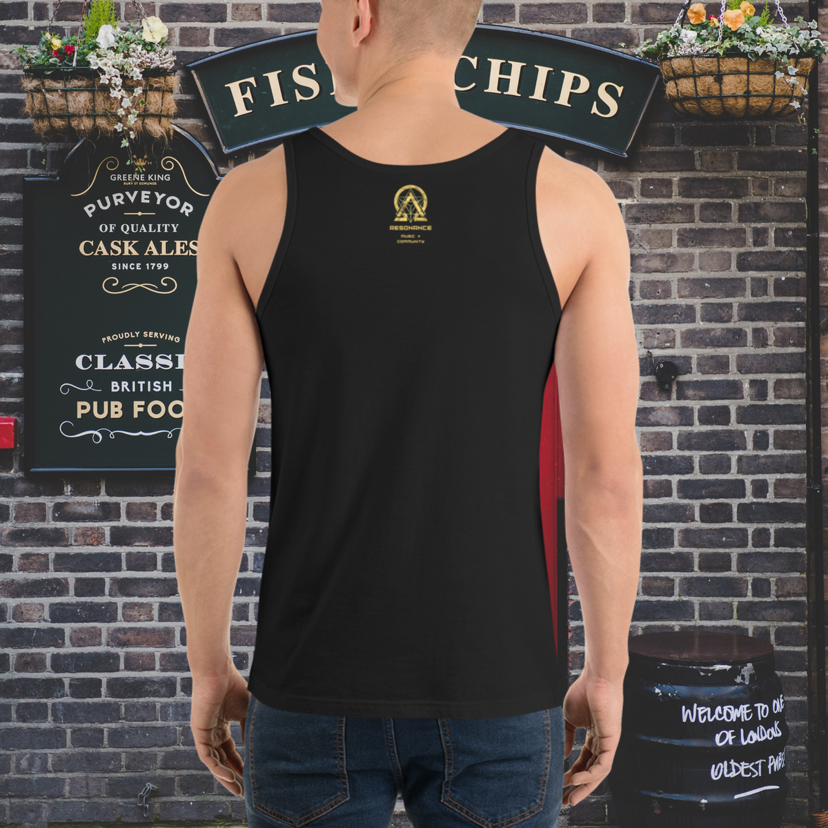 rnc4music Tank Top „Classic“ – Schwarz Rückseite