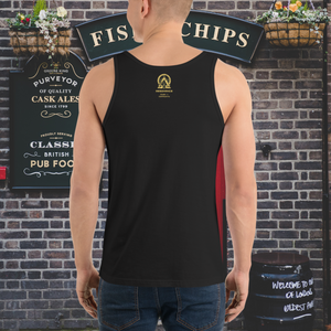 RNC Classic Staple Tank Top in classic black, showcasing its premium quality and design, perfect for artists and music enthusiasts.