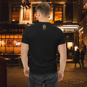 Sleek and elegant black RNC Essential Artist's Classic Tee, ideal for a structured appearance in layered streetwear fashion. Reflects modern design and unmatched comfort.