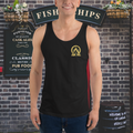 RNC Classic Staple Tank Top black front product image.