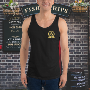 RNC Classic Staple Tank Top in classic black, showcasing its premium quality and design, perfect for artists and music enthusiasts.