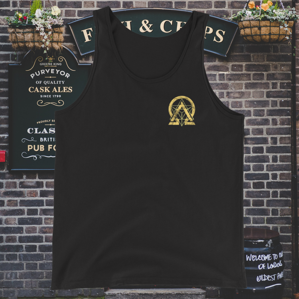RNC Classic Staple Tank Top black side product image.