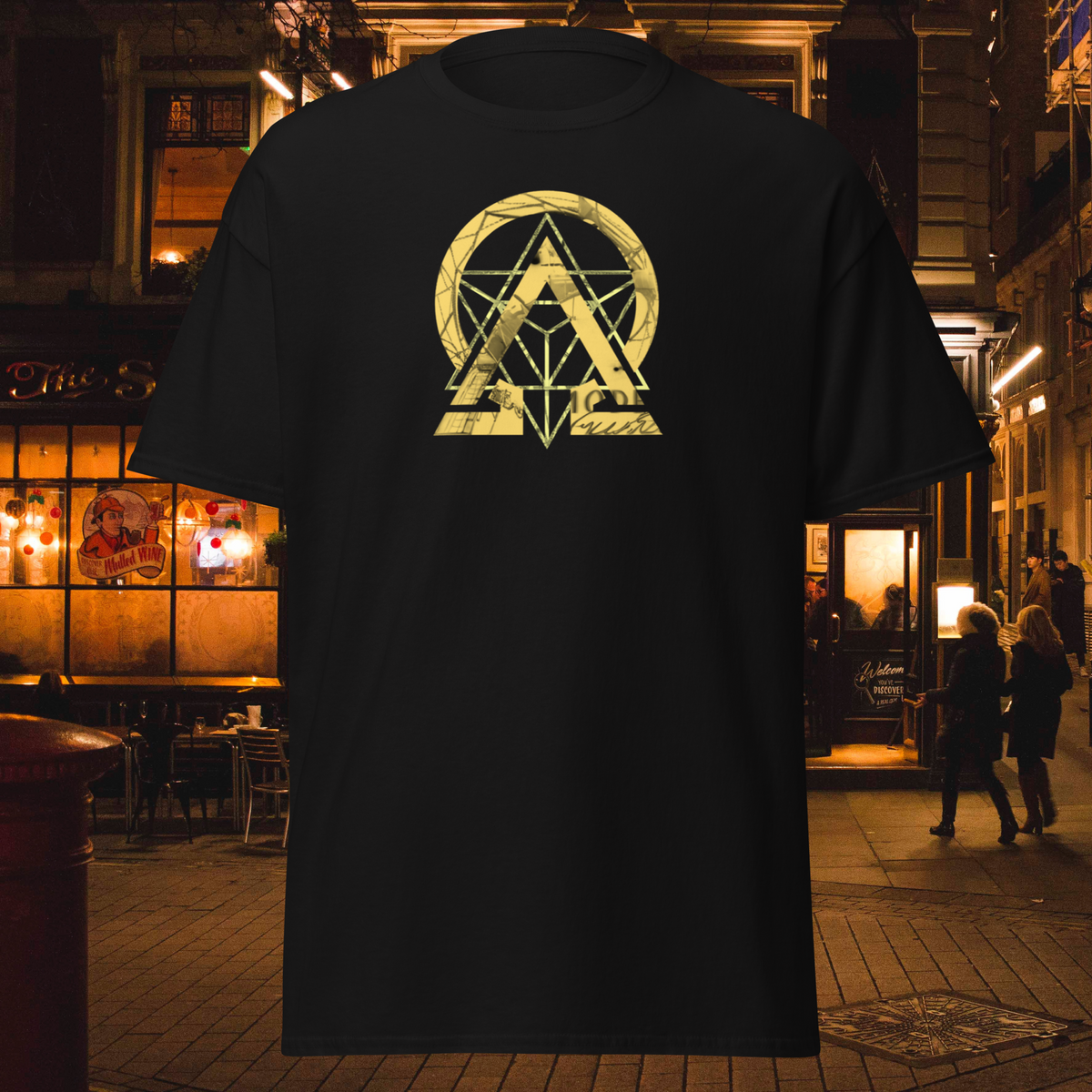 rnc4music T-Shirt „Essential“ – Schwarz Seitenansicht