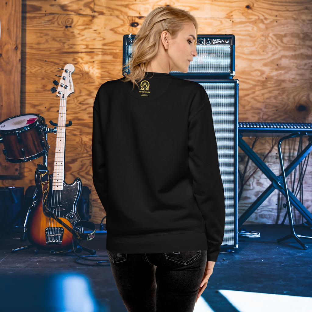 RNC Essential Artist's Premium Sweatshirt black detail product image.