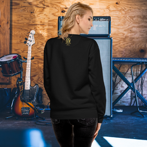 Black RNC Essential Artist's Premium Sweatshirt, crafted from high-quality cotton blend with a soft fleece interior for a cozy and comfortable everyday artistic style.