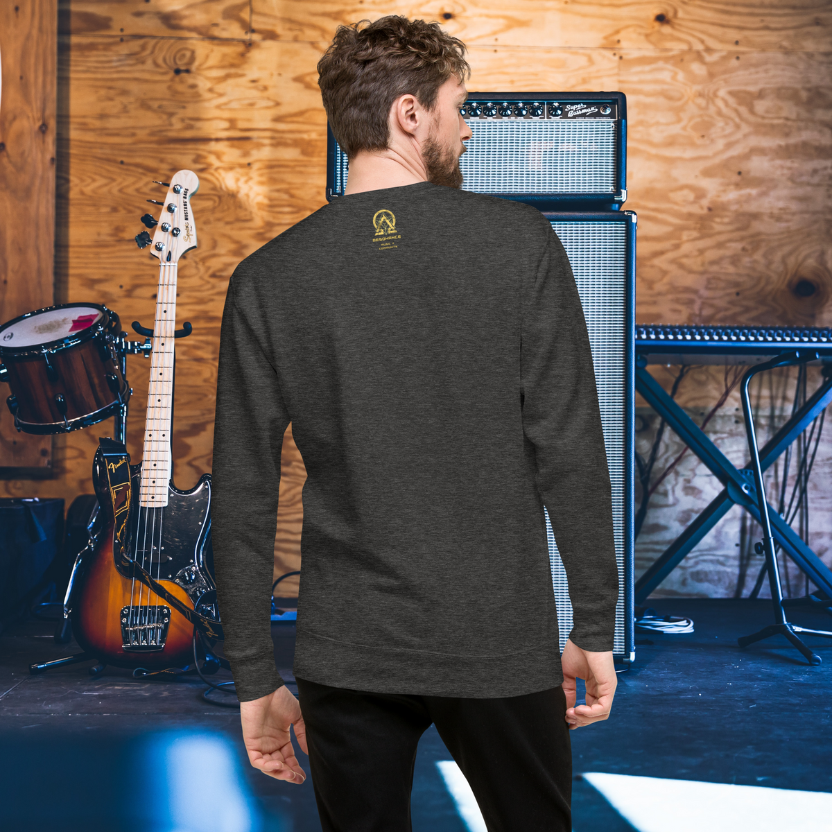 rnc4music Sweatshirt „Essential“ – Anthrazit Rückseite