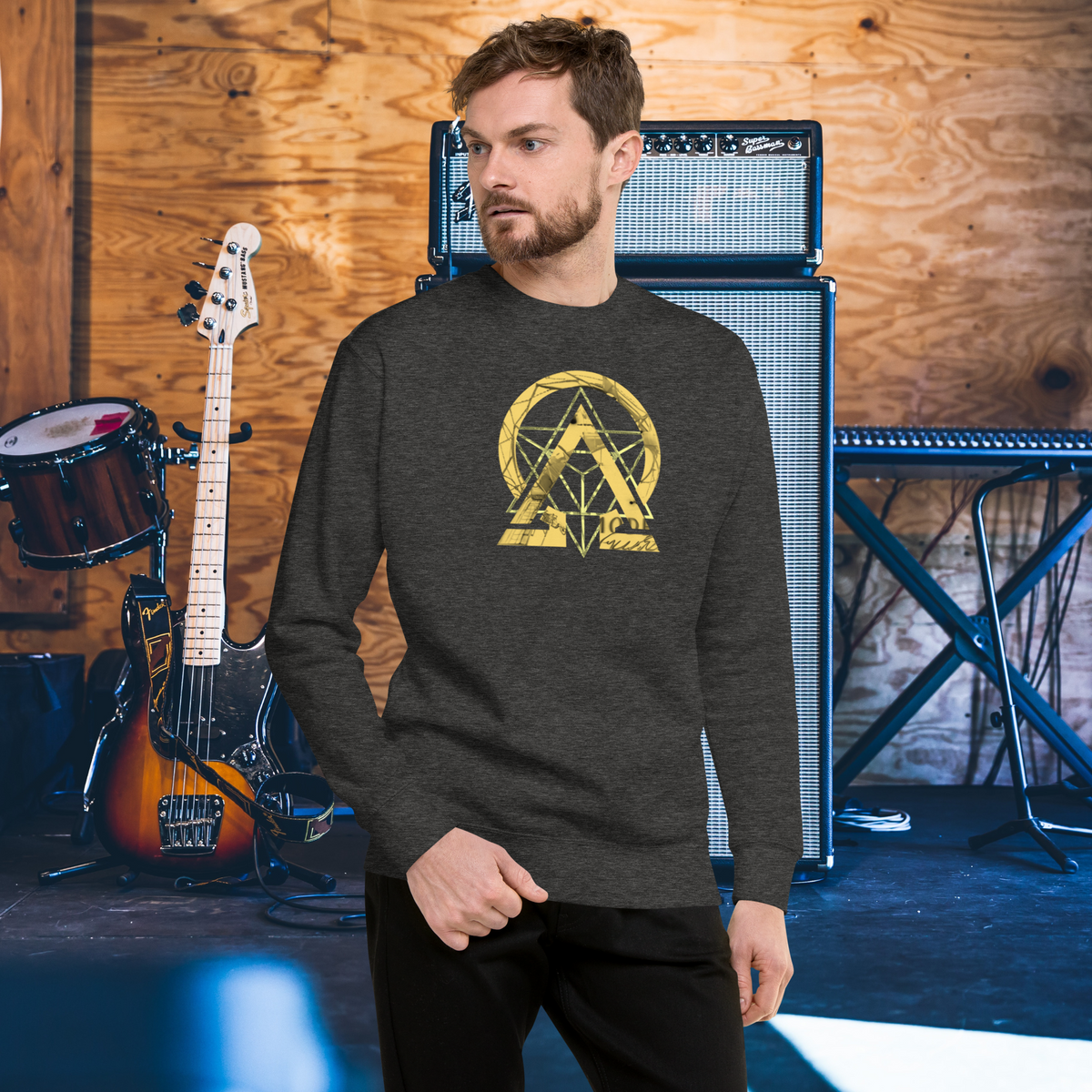 rnc4music Sweatshirt „Essential“ – Anthrazit Vorderseite