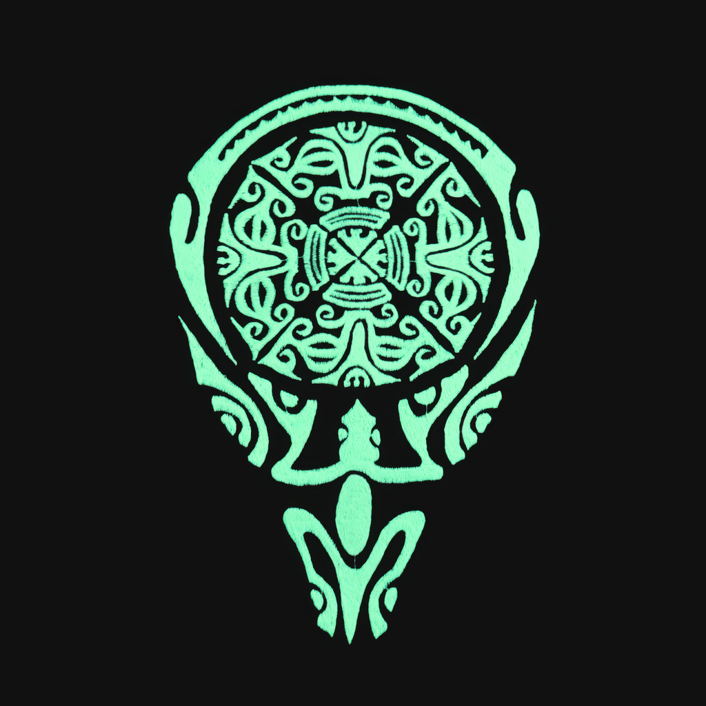 Mystic Totem UV T-Shirt blacklight artwork product image.