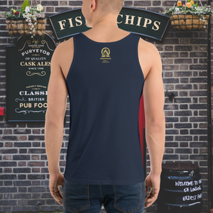 RNC Classic Staple Tank Top in deep navy, a hue that embodies the rich artistic spirit of the Resonance Music & Art Community.