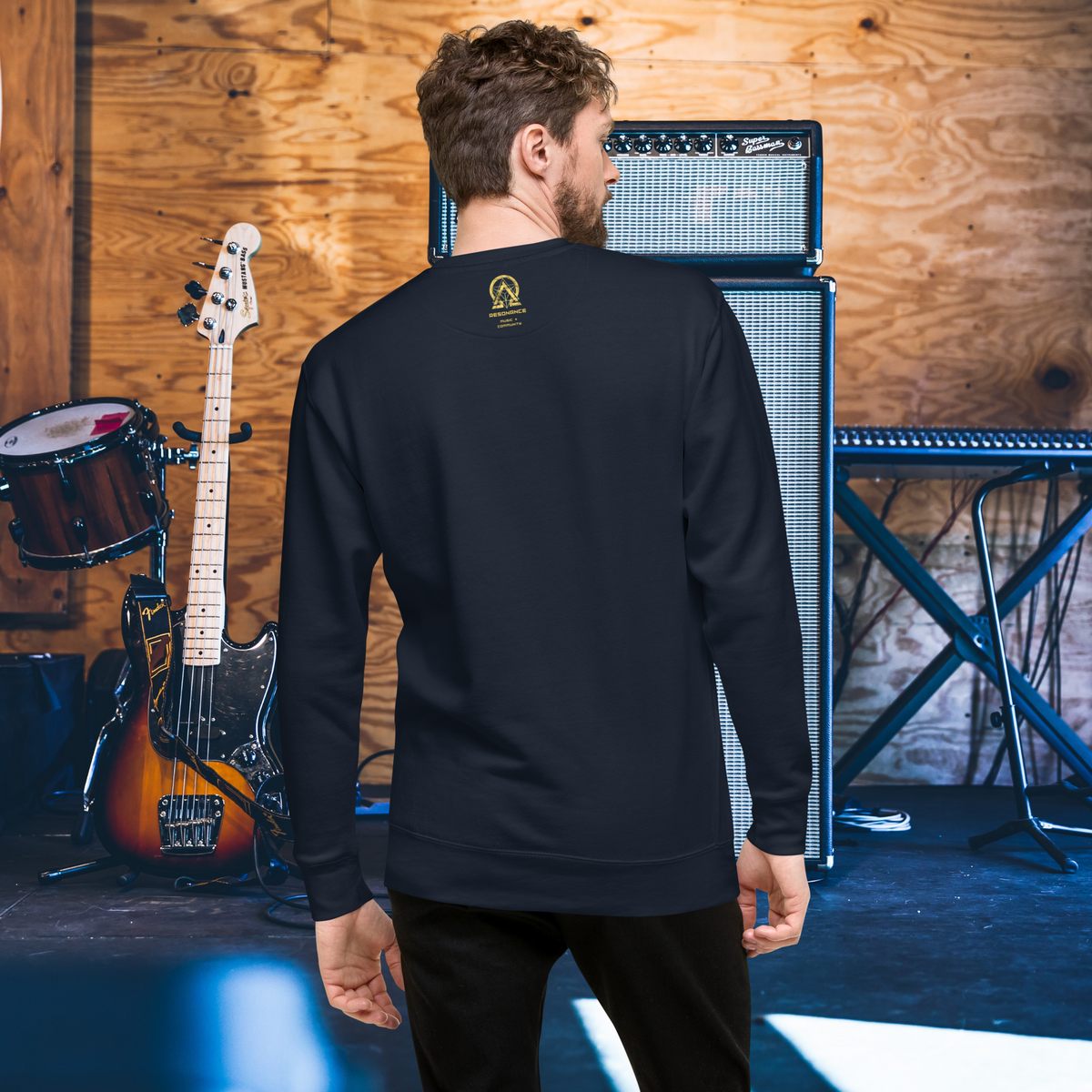 rnc4music Sweatshirt „Essential“ – Navy Rückseite