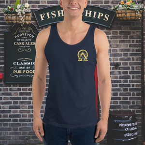 RNC Classic Staple Tank Top in deep navy, a hue that embodies the rich artistic spirit of the Resonance Music & Art Community.