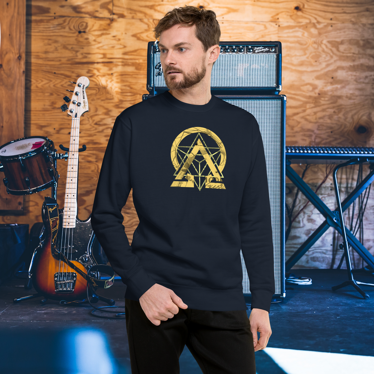 rnc4music Sweatshirt „Essential“ – Navy Vorderseite