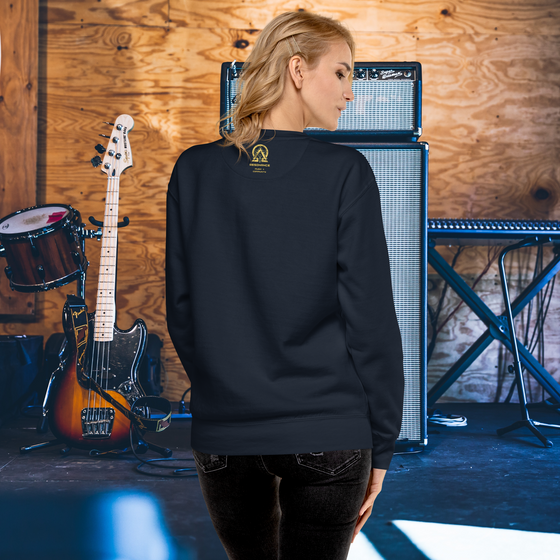 Navy RNC Essential Artist's Premium Sweatshirt, seamlessly combining a rich deep blue tone with superior comfort and warmth for passionate artists and creatives.