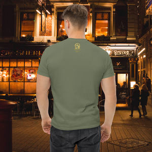 Earthy military green RNC Essential Artist's Classic Tee, perfectly blending casual style with an artistic touch. A subtle nod to contemporary fashion with a vintage feel.