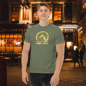 Earthy military green RNC Essential Artist's Classic Tee, perfectly blending casual style with an artistic touch. A subtle nod to contemporary fashion with a vintage feel.