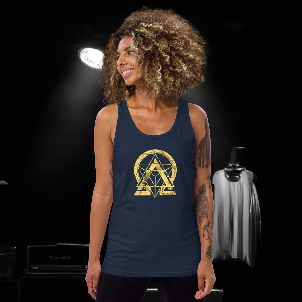 RNC Essential Artist's Tank Top red back product image.