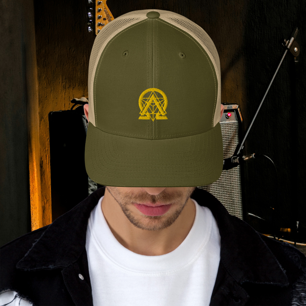 rnc4music Trucker-Cap – Anthrazit Rückseite