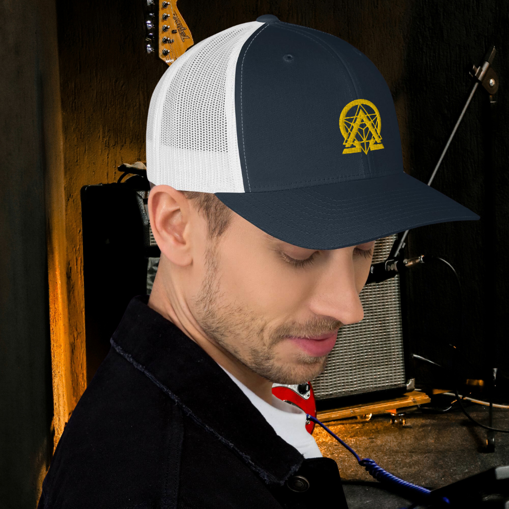 rnc4music Trucker-Cap – Navy schräg, Lifestyle