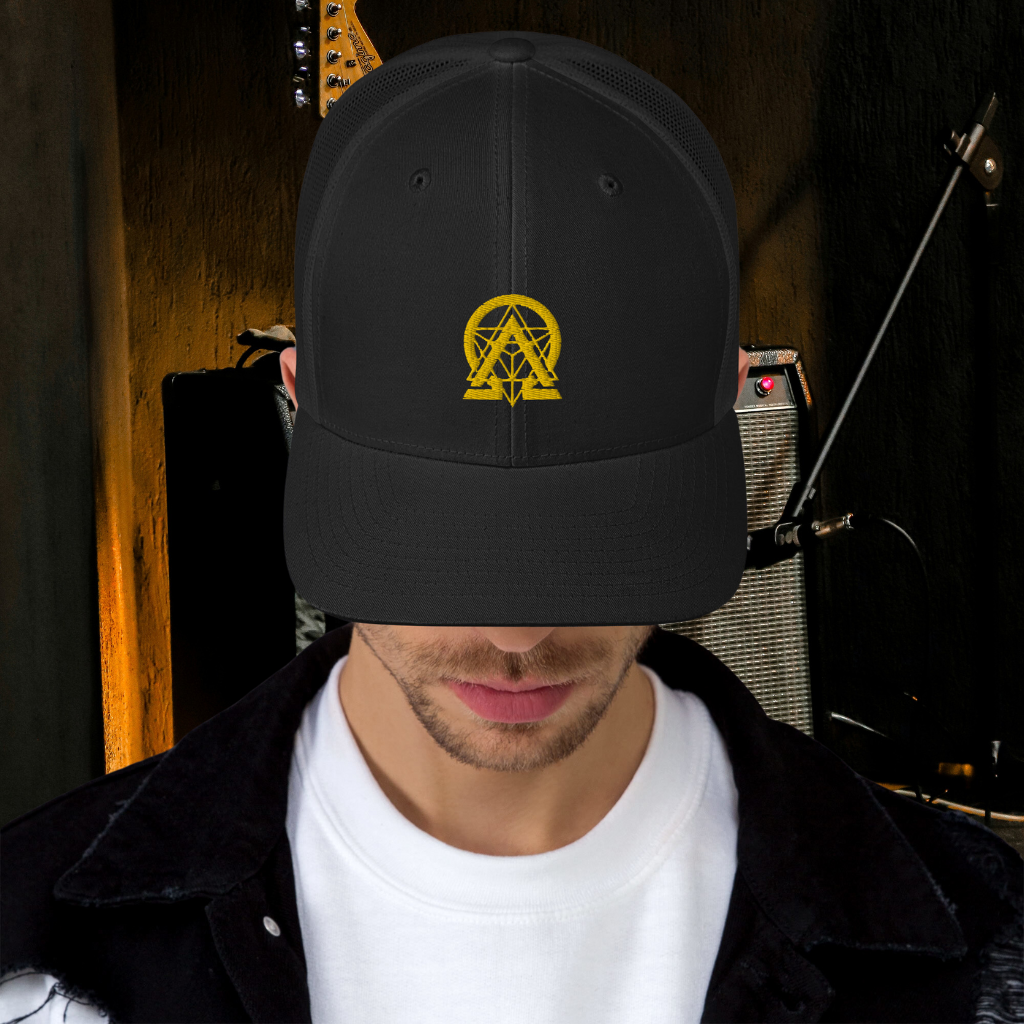 rnc4music Trucker-Cap – Schwarz Vorderseite