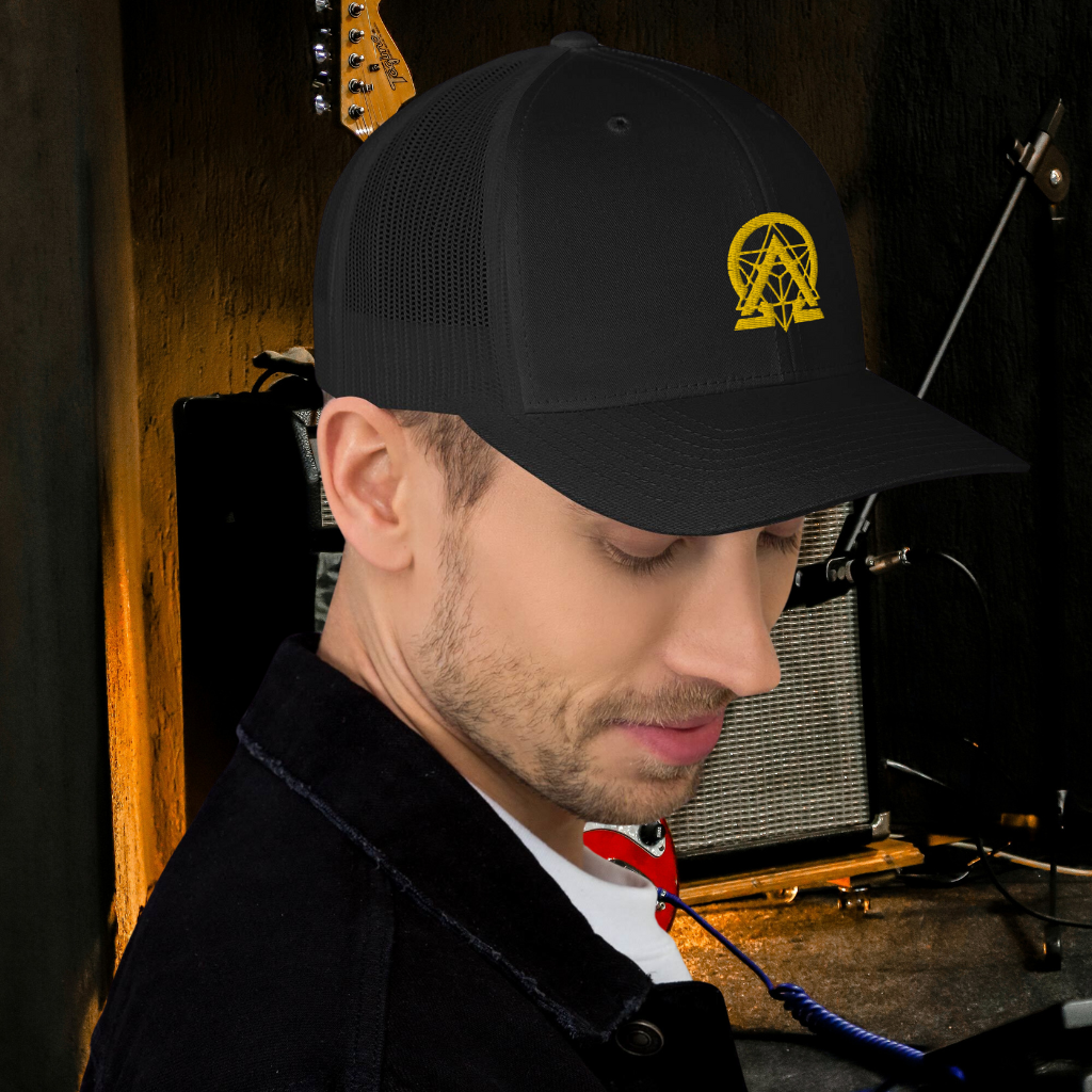 rnc4music Trucker-Cap – Schwarz Rückseite