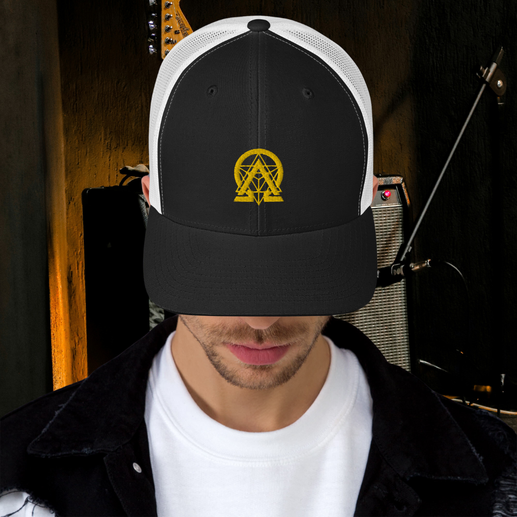 rnc4music Trucker-Cap – Schwarz Detail