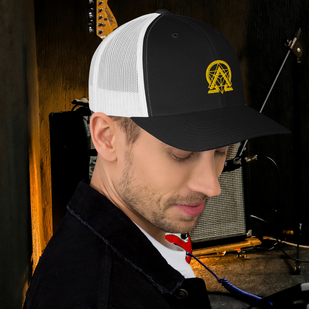 rnc4music Trucker-Cap – Navy Seitenansicht