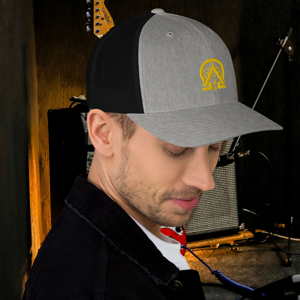 rnc4music Trucker-Cap – Anthrazit Seitenansicht