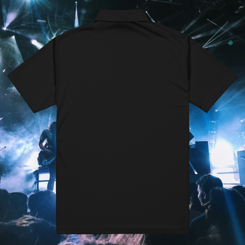 RNC Organization Premium Polo charcoal back product image.