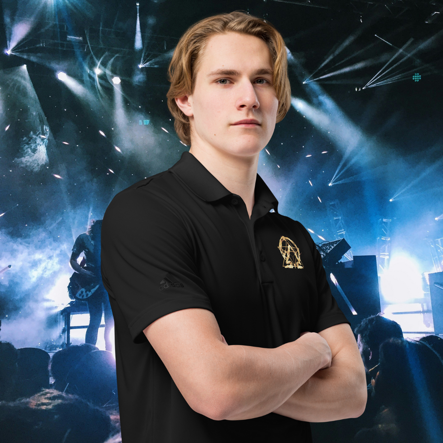 RNC Organization Premium Polo black front product image.