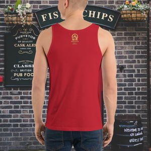 RNC Classic Staple Tank Top in vibrant red, a color that captures the passionate rhythm of creativity and expression.