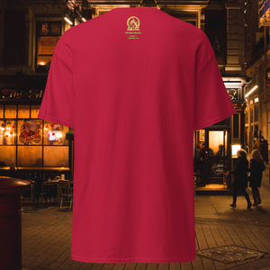 Striking cardinal shade of the RNC Essential Artist's Classic Tee, exuding warmth and style. A vivid choice for those looking to make a confident statement in their wardrobe.