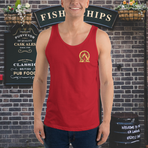 RNC Classic Staple Tank Top in vibrant red, a color that captures the passionate rhythm of creativity and expression.