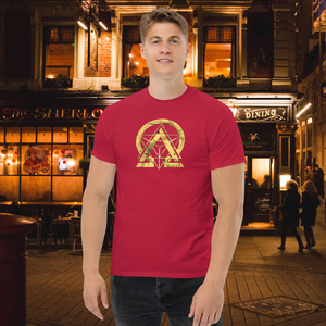 Striking cardinal shade of the RNC Essential Artist's Classic Tee, exuding warmth and style. A vivid choice for those looking to make a confident statement in their wardrobe.