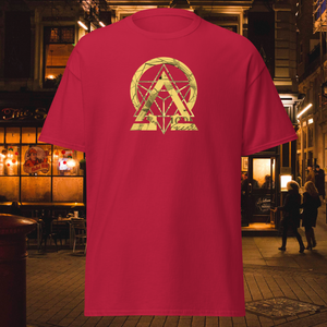 Striking cardinal shade of the RNC Essential Artist's Classic Tee, exuding warmth and style. A vivid choice for those looking to make a confident statement in their wardrobe.