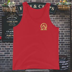 RNC Classic Staple Tank Top in vibrant red, a color that captures the passionate rhythm of creativity and expression.