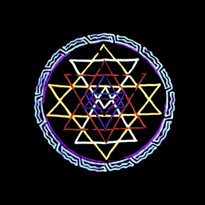 Sri Yantra UV Reactive T-Shirt UV