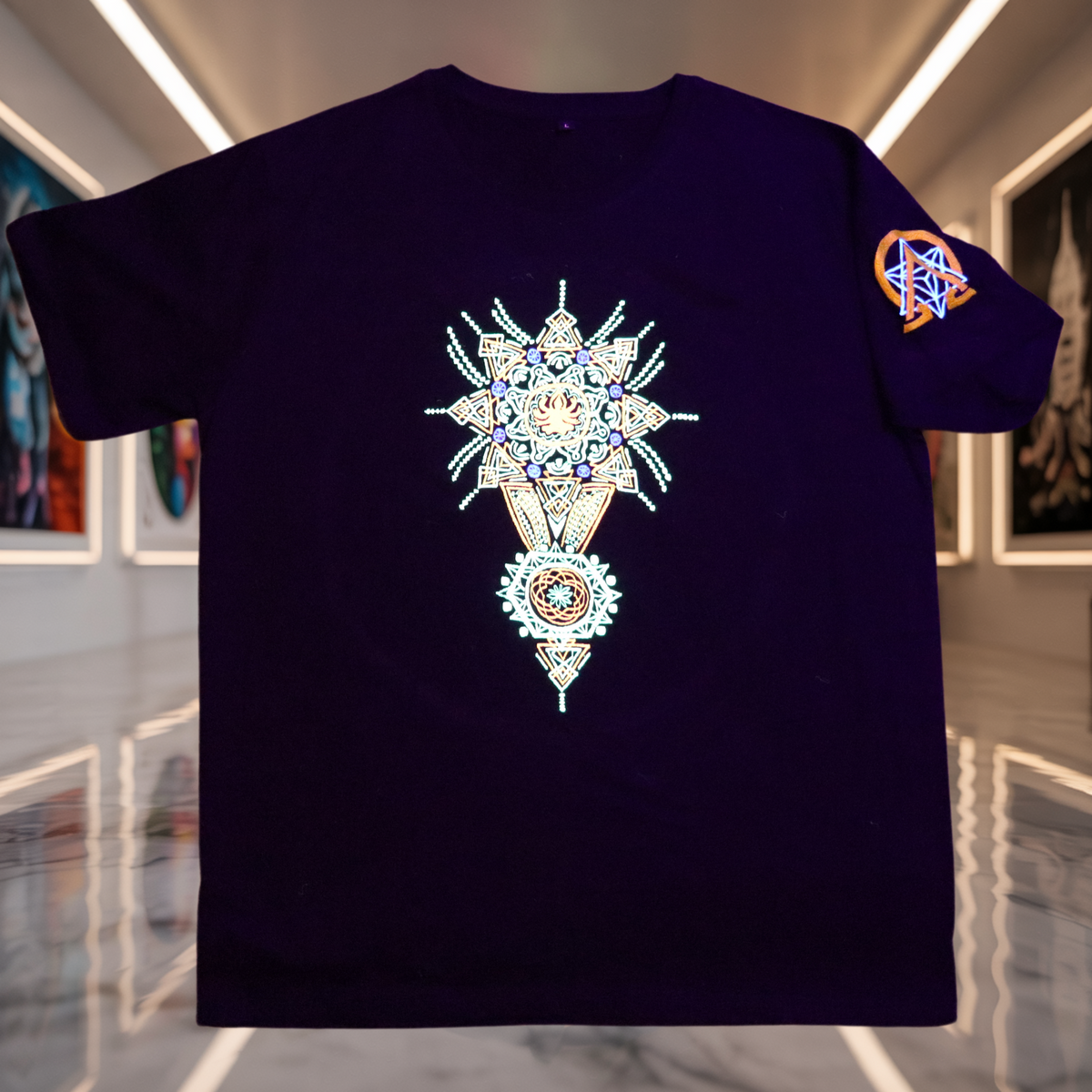 Totem Glow UV T-Shirt detail product image.