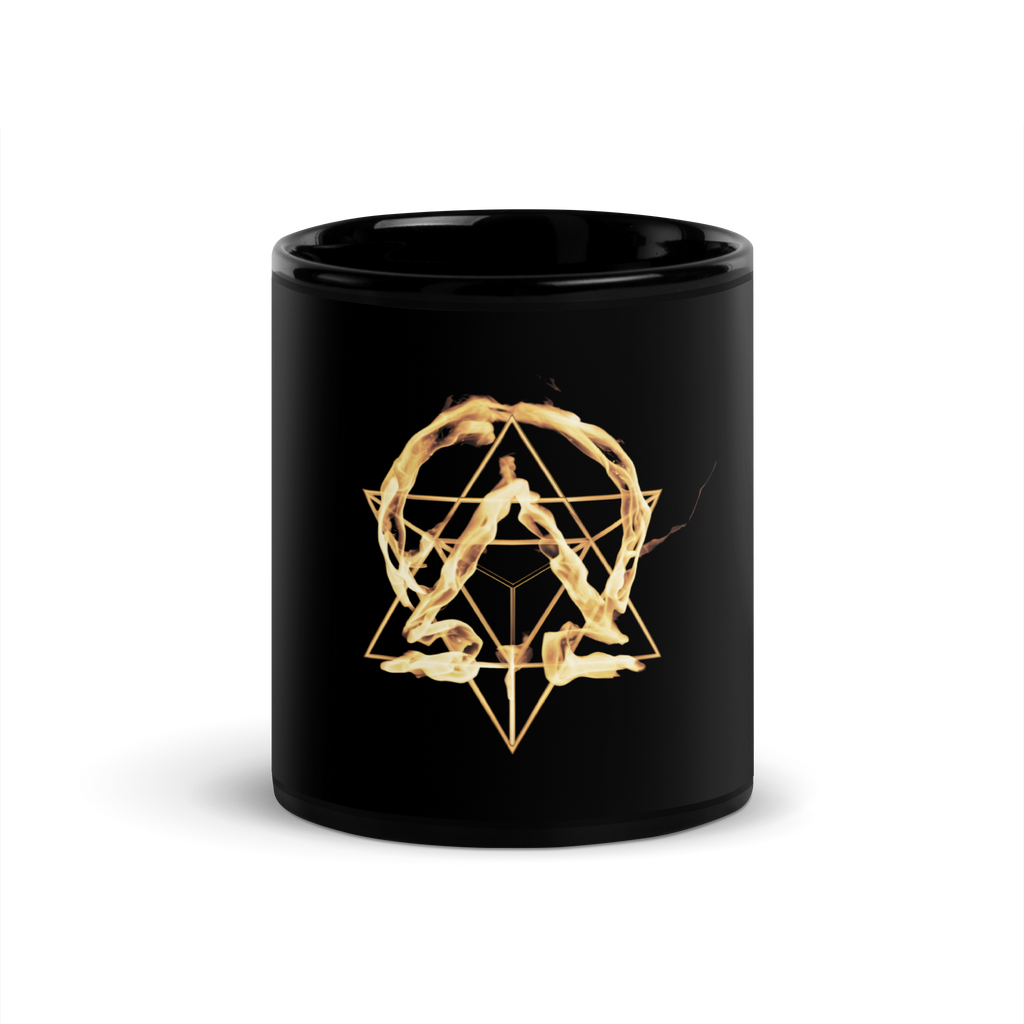 Resonance Black Glossy Mug product image.