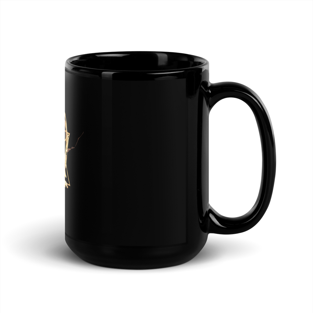 Resonance Black Glossy Mug desk product image.