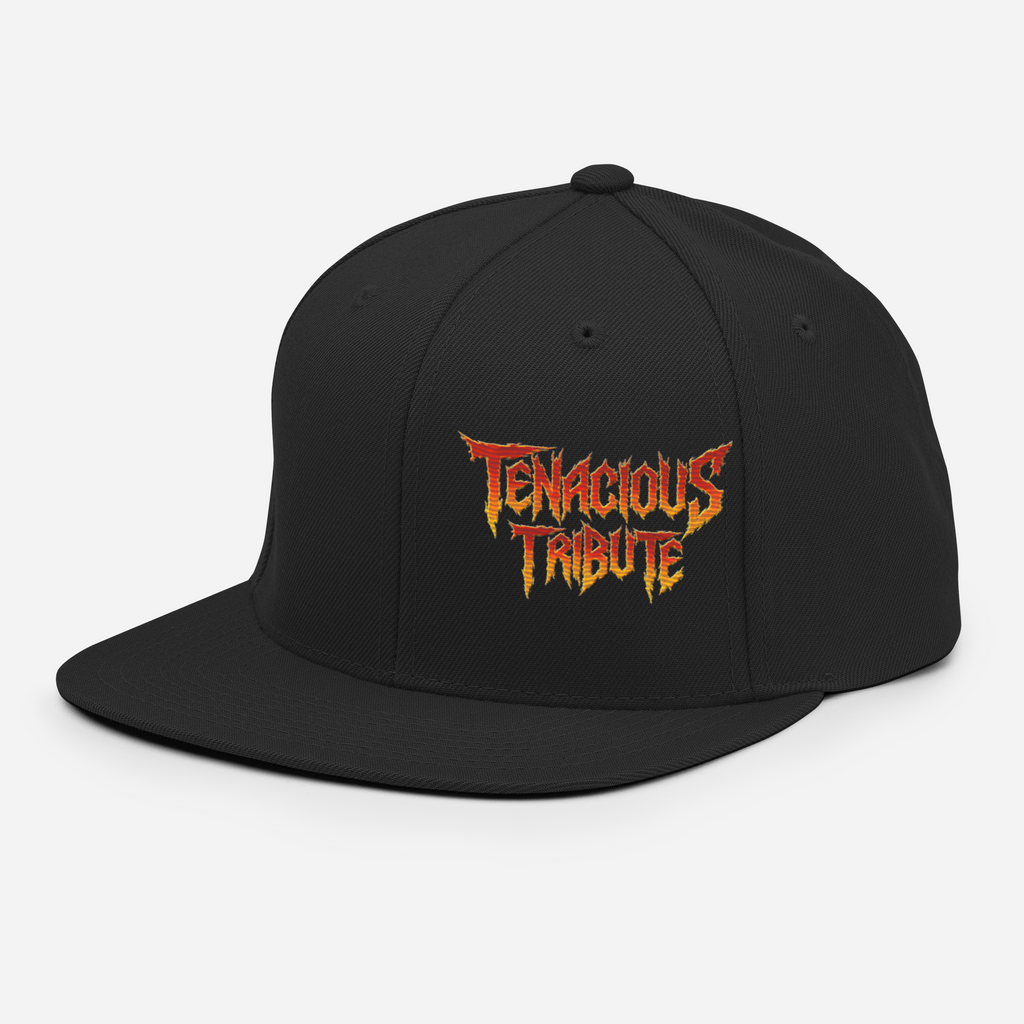 Tenacious Tribute Snapback Hat navy front product image.