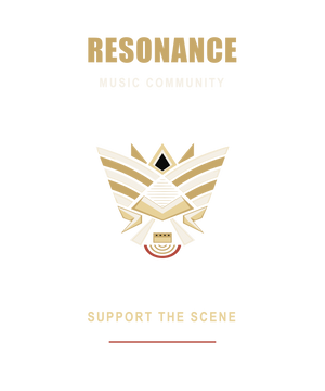 Resonance Music Community Supporter Tee print artwork