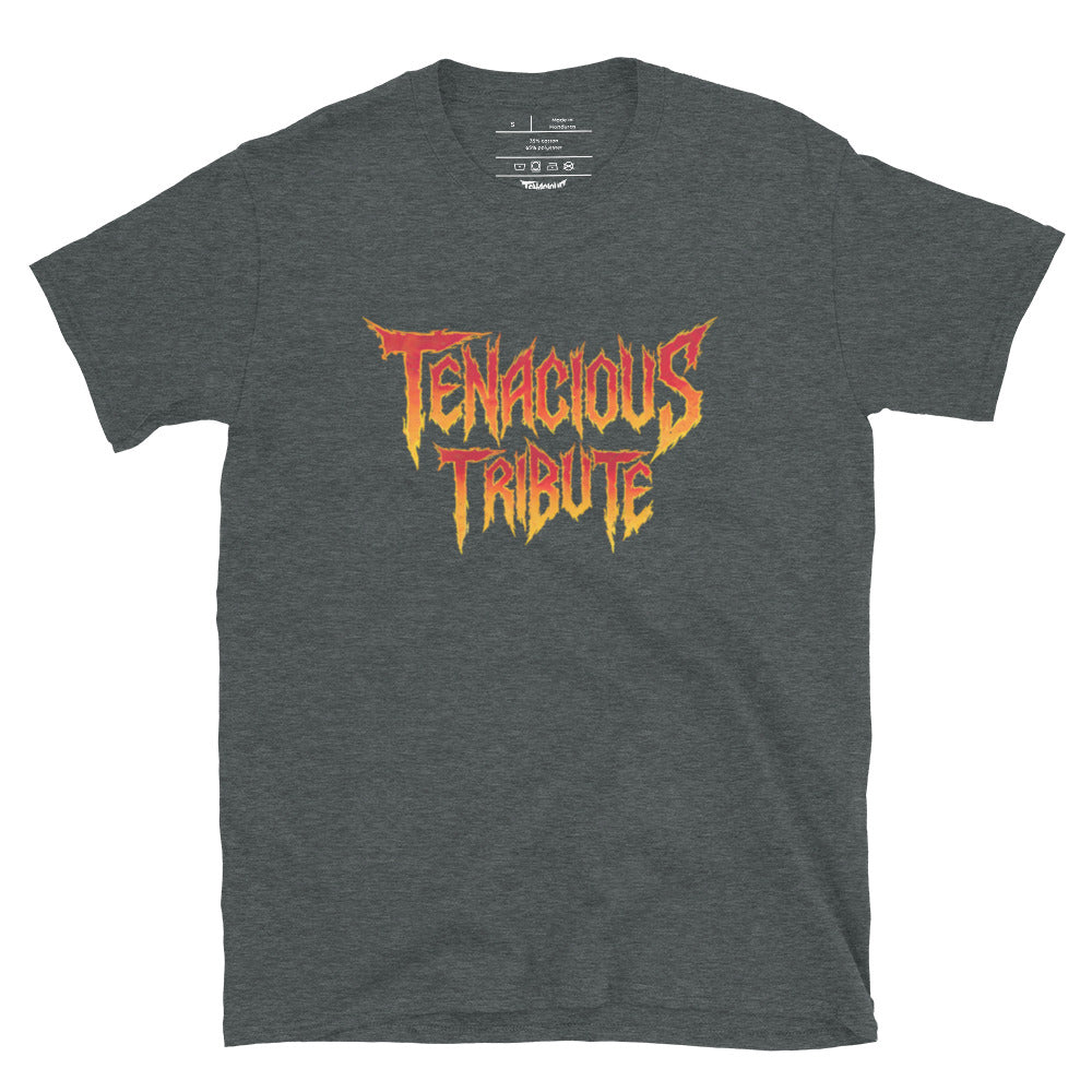 Tenacious Tribute T-Shirt white back product image.