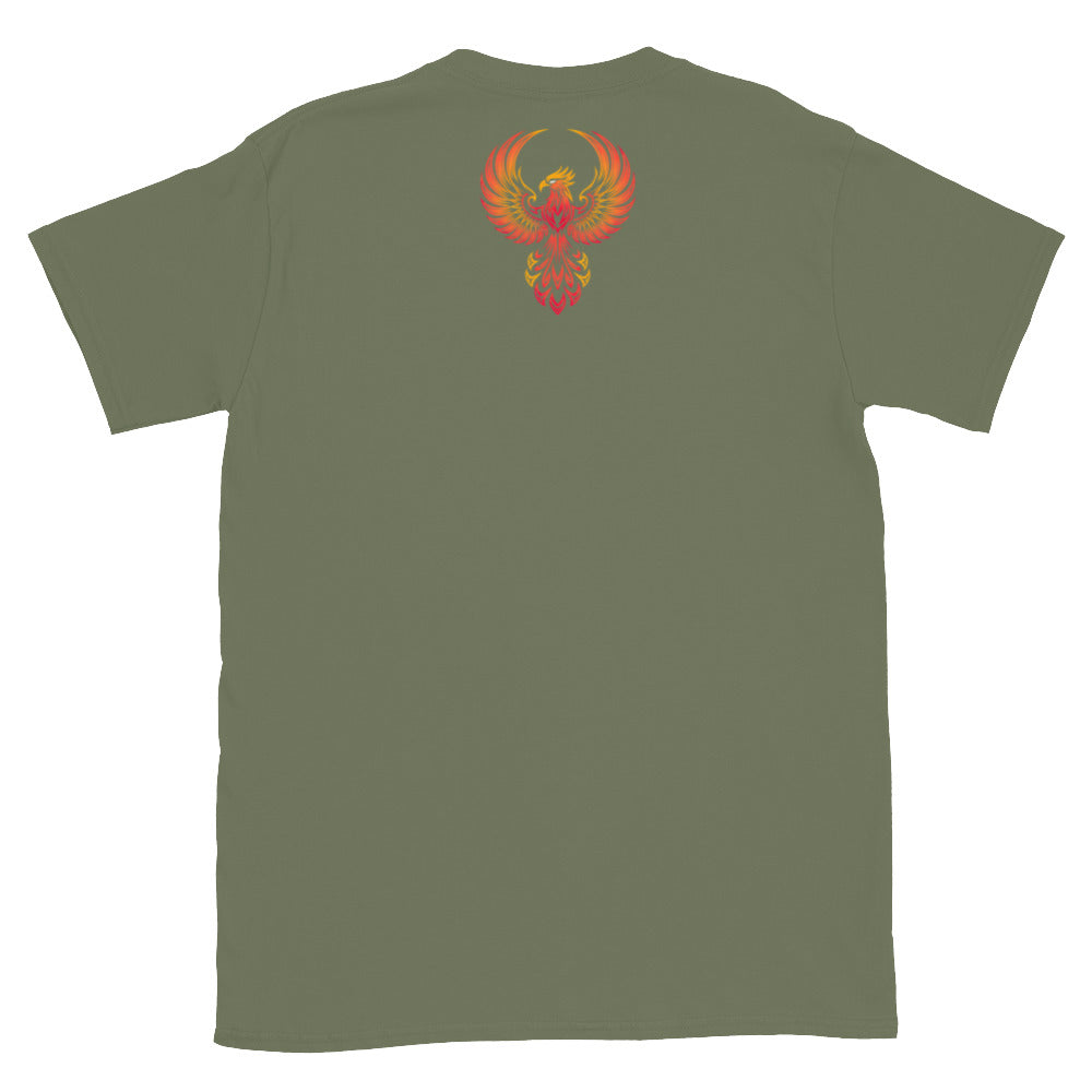Tenacious Tribute T-Shirt navy back product image.
