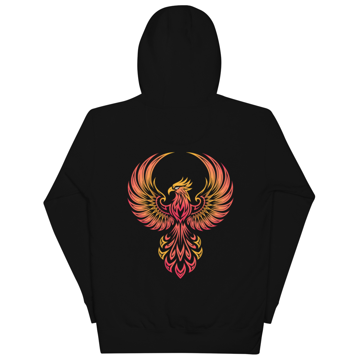 rnc4music Hoodie – Schwarz Rückseite